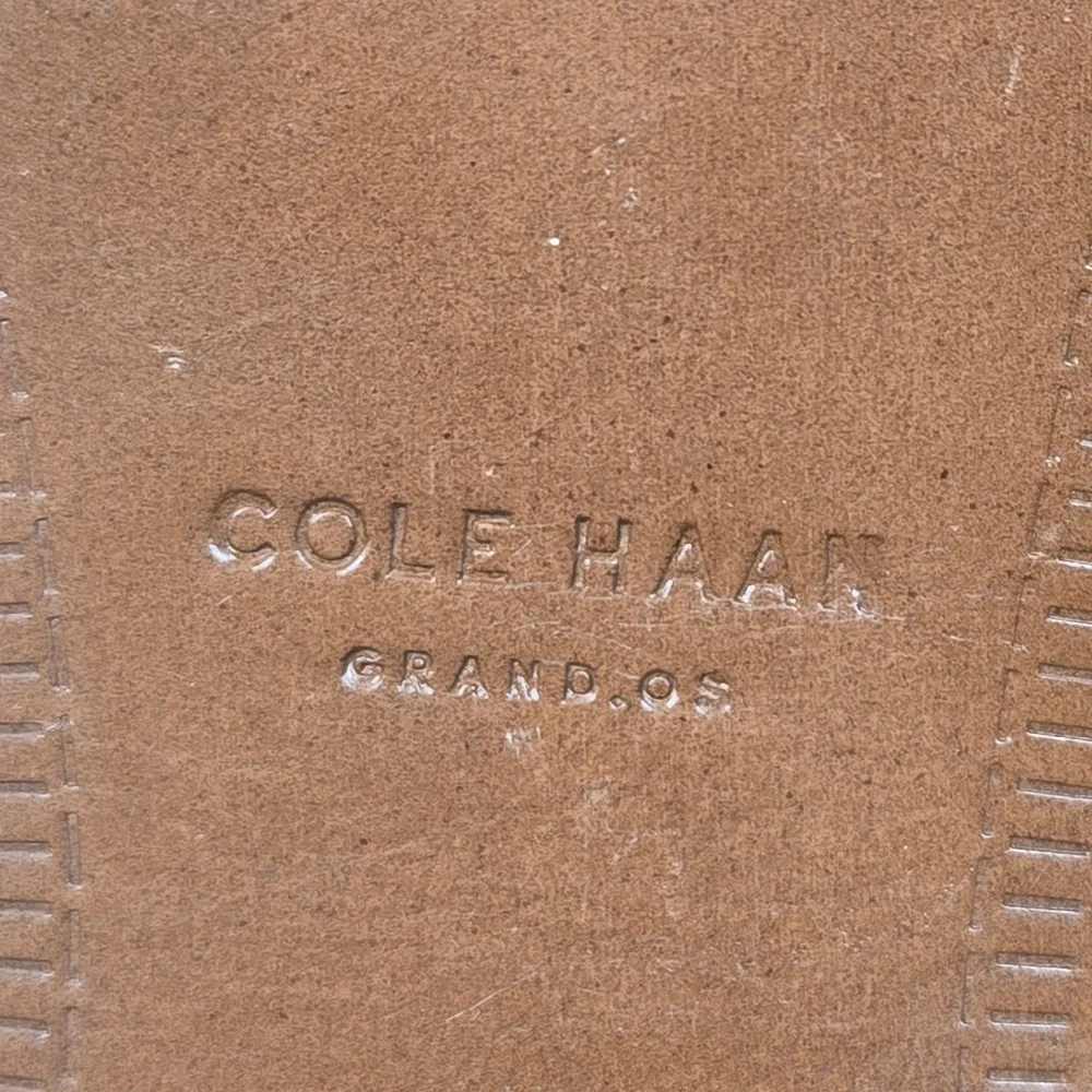 Cole‎ Haan Grand OS Oxford Men 11 Black Good Leather Dress Shoes Square Toe